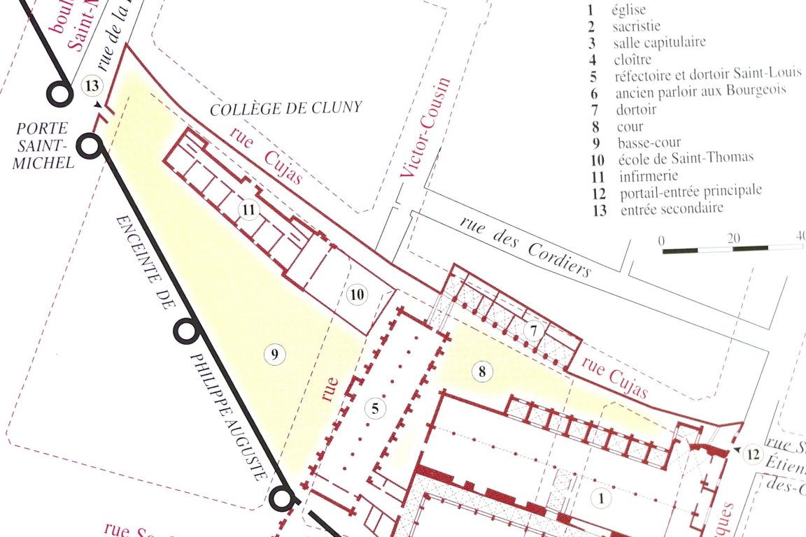 Plan du couvent dominicain (les Jacobins)