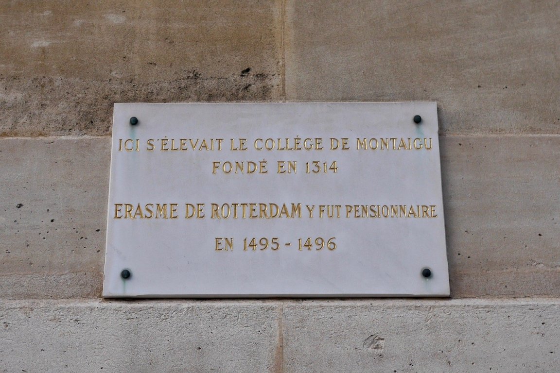 Érasme à dormi ici...